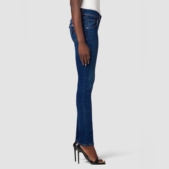 Hudson Jeans Collin Mid-Rise Skinny Supermodel Dark Wash Jean Obscurity Size 24 - Picture 2 of 16
